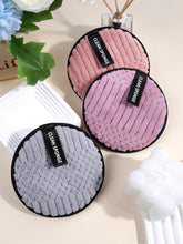3pcs Makeup Remover Puff, Soft and Skin-Friendly Face Towel, Reusable Double-Sided Face Makeup Remover, Cleaning Tools Easy to Carry for Travel